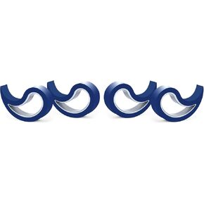 Stoppy Door and Window Stopper, Multi-Functional Door and Window Wedge, Convenient Door Hook, Window Clamp, Keep Doors and Windows Open with Ease, Home and Office Accessory, (Dark Blue, 4 Pack)
