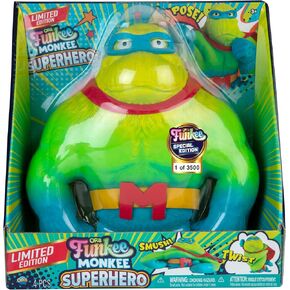 Limited Numbered Series (2100 Remain of 3500 Produced) ORB SUPER HERO Funkee Monkee - 4.5 Pound Stretchy Monkey - Squishy, Squeeze for Stress Relief - Special Edition Collectible Toy for Kids / Adults