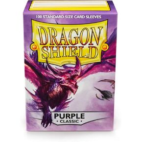 Dragon Shield | Standard Size Card Classic Sleeves | 100 CT - Smooth & Tough Premium TCG Sleeves - Compatible with Pokemon, Flesh & Blood, One Piece & Magic The Gathering | Crimson