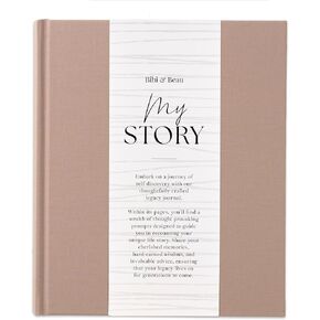 Legacy Book, Grandma Story Journal, My Life Story Journal, Dad Legacy Journal, Keepsake Journal, Grandma Book to Fill Out, Grandma Journal (Taupe)