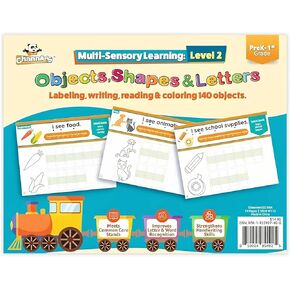 Channie's Multi-Sensory Learning Workbook for Pre-K to 1st Grade, Improve Handwriting Skills, Letter & Word Recognition with Tracing, Labeling, Reading & Coloring Activities in Kuwait