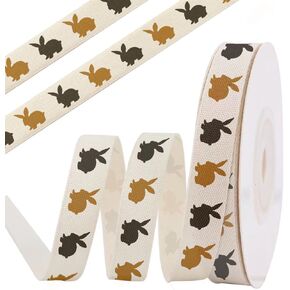 Bunny Cotton Ribbon ، 5/8 "× 10 ياردة