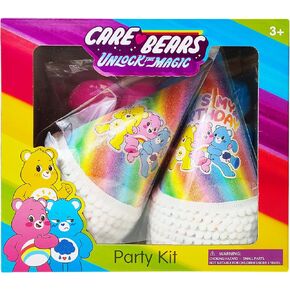 Care Bears Birthday Decorations 31pc Happy Birthday Room Decorations Original Care Bears Party Supplies: Party Hats Birthday Banners Balloons Rainbow Party Favor Baby Shower Gender Reveal Decor 3+