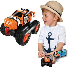 Deluxebase Wild Wheelz - Wilderness Monster Truck من لعبة Mini Push مع تصميم الحيوانات البرية. سيارة تعمل بالطاقة الاحتكاك ، وهي مثالية لصالح حفلات الأطفال (يتم اختيار اللون بشكل عشوائي).