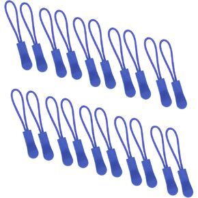JOSDIOX 20Pcs Replacement Zipper Fluorescent Green Bag Zipper Pull Pull Cord Extender for Backpacks, Jackets, Luggage, Purses, Handbags，Pants, Boots, Coats,(#17 Universal Extender)