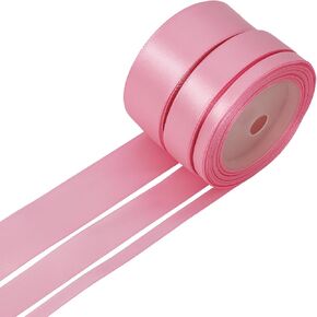 Black Satin Ribbon Double Faced Ribbon 3 Rolls (1/4 Inch, 5/8 Inch, 1 Inch), Fabric Ribbon Use for Gift Wrapping, Wedding Party Decoration, Hair Bows, DIY Crafts, Total 30 Yards
