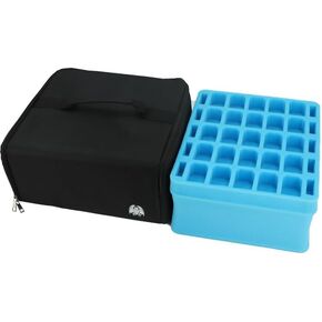 Gargoyle - Miniature Storage Case – 108x Foam Slot Trays and Large Pick and Pluck Foam - Figurine Protective Case - Miniature Case with Carry Handle - Miniature carry case for up to 30mm Bases