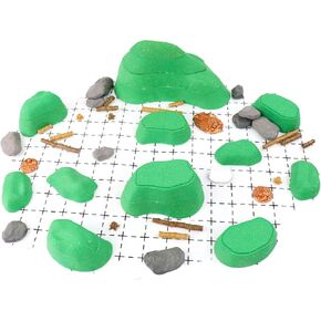 Gnoll Terrain Set - Mini Dungeon Castle Cavern DND Terrain for Tabletop RPGs, Dungeons & Dragons, Pathfinder, War Gaming, and More! - by DCD (45+pcs, 1.5sqft)