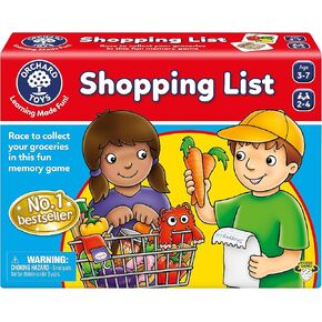 ORCHARD TOYS Shopping List Game - New Art Race to Collect Your Groceries in This Fun Memory Game, Age 3-7, 2-4 Players