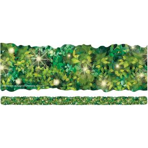 Eureka Curiosity Garden Twinkle Hedge Decorative Classroom and Bulletin Board Trim for Teachers, 2.25" Wide, 12 Strips for 37 Total Feet