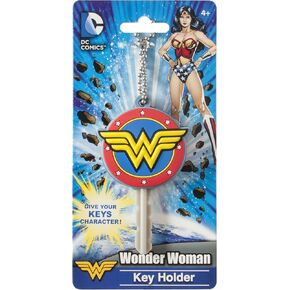 DC Wonder Woman Logo Soft Touch PVC Key Holder