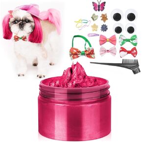 Green Temporary Hair Color Wax Kit for Dogs - Ideal Gift for Your Pets or Dog Lovers. Safe Hair Dye Color Wax for Parties, Cosplay,Christmas. Dog Washable Hair Color, Instant Hair Color Cream