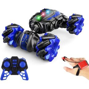 Gesture RC Car - 4WD Stunt Car Toy for 6-12 yr Boys & Girls, Hand Controlled Twist Cars with Lights, Music, Offroad 360° Rotation, Racing Fun for Kids