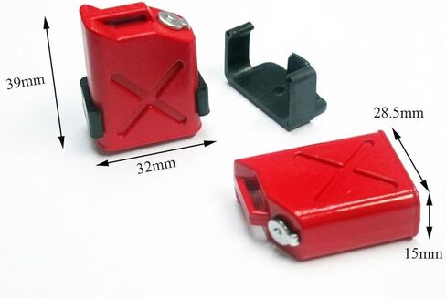 MOHERO 1/10 RC Scale ABS Fuel Tank for 1/10 Axial Wraith SCX10 EXO AX10 Truck Accessory Pack of 2 in Saudi Arabia