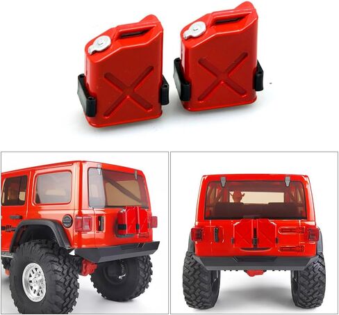 MOHERO 1/10 RC Scale ABS Fuel Tank for 1/10 Axial Wraith SCX10 EXO AX10 Truck Accessory Pack of 2 in Saudi Arabia
