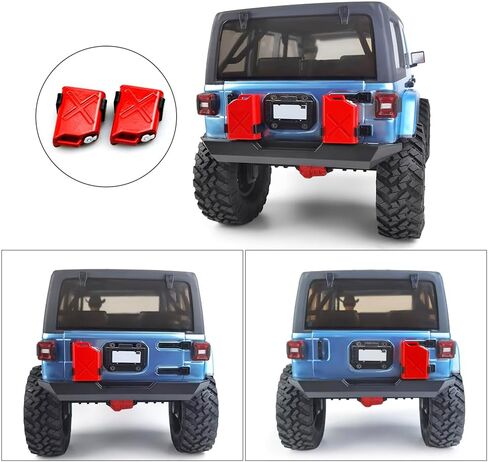 MOHERO 1/10 RC Scale ABS Fuel Tank for 1/10 Axial Wraith SCX10 EXO AX10 Truck Accessory Pack of 2 in Saudi Arabia