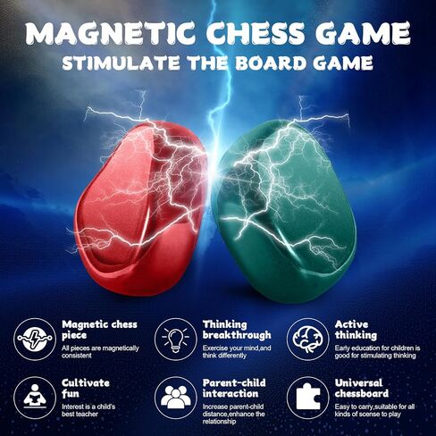 Magnetic Chess Game with Stones,Magnetic Chess,Magnet Game with String,Magnet Chess Game,Puzzle Strategy Family Magnetism Game in Saudi Arabia