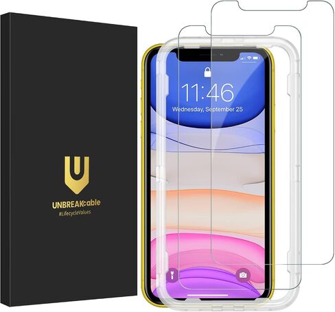 واقي الشاشة غير القابل للكسر لـ iPhone 14/ iPhone13/ 13 Pro ، الزجاج المقسّر الشرير [99.99 ٪ HD Clear] [9H صلابة] [إطار تثبيت سهل] لـ iPhone 6.1 " - 2 Pack in Kuwait