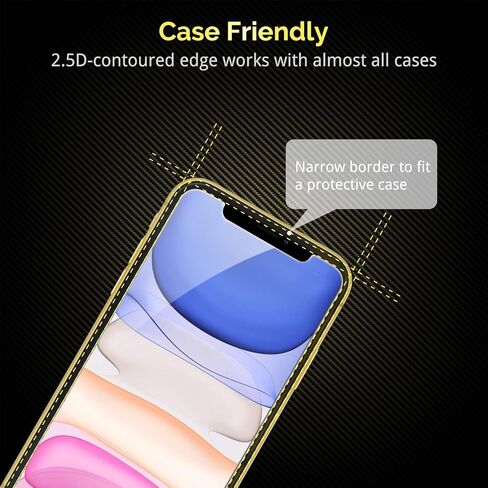 واقي الشاشة غير القابل للكسر لـ iPhone 14/ iPhone13/ 13 Pro ، الزجاج المقسّر الشرير [99.99 ٪ HD Clear] [9H صلابة] [إطار تثبيت سهل] لـ iPhone 6.1 " - 2 Pack in Kuwait
