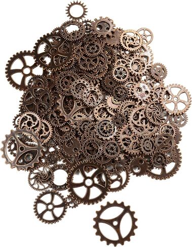 Aokbean 150 Gram متنوعين Steampunk التروس خمر ملون مختلط سحر المعادن المجوهر in Kuwait