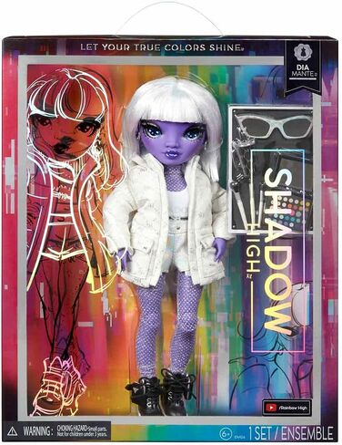 Rainbow High Shadow High Dia Mante- Purple Fashion Doll. Fashionable Outfit & 10+ Colorful Play Accessories. Great Gift for Kids 4-12 Years Old & Collectors in Saudi Arabia