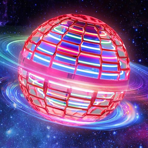 Flying Ball Toys for Boys Grils: 2024 Fly Orb Cosmic Globe Boomerang Hover Ball, Hand Mini Drone, Flying Toy Fly Spinners for Kids Teens Adults Indoor Outdoor Toys (Red) in Saudi Arabia