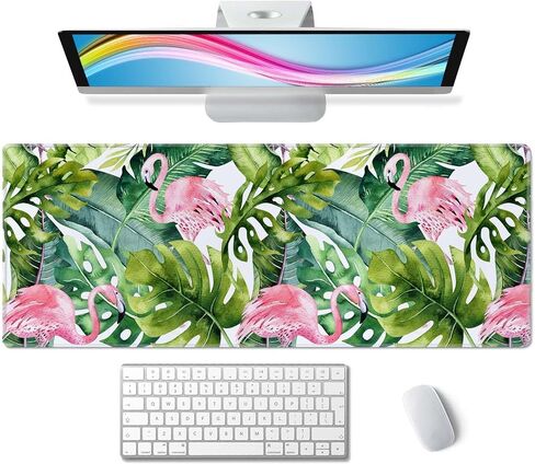 Marble Desk Pad White Gold Large Mouse Pad Gaming Mousepad Extended XL Keyboard Pad 31.5 x 11.8 in Laptop Computer Mouse Keyboard Mat for Office Desk Decor in Saudi Arabia