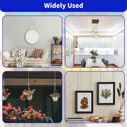 2pcs سلك قابل للتعديل للتعليق ، صورة مرآة ترقية صورة معلقة سلك شاق 2MX 1.5 مم ، حبل سلك الفولاذ المقاوم للصدأ للعمل الفني الثقيل ، والضوء ، ومصباح معلقة حتى 30 كجم (66 رطل) in Kuwait