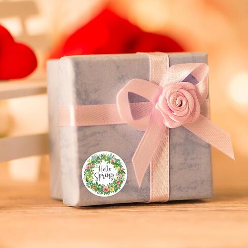 Heyfibro 500 PCS 1.5 Inch Spring Thank You Stickers Roll for Adults, Gift Packing, Cards, Candy Bags, Envelopes, Party Supplies(Spring Wildflowers) in Kuwait