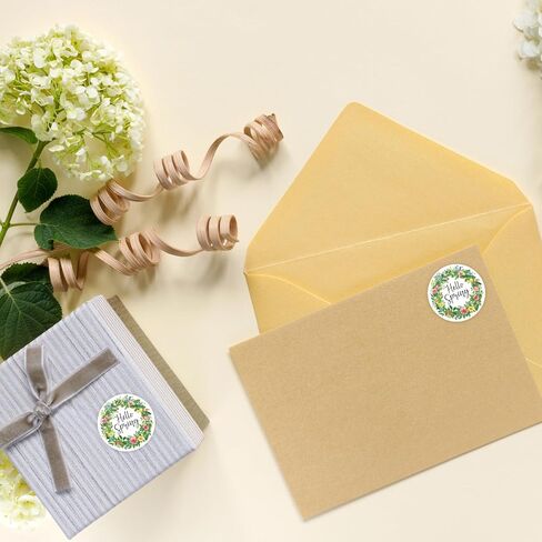 Heyfibro 500 PCS 1.5 Inch Spring Thank You Stickers Roll for Adults, Gift Packing, Cards, Candy Bags, Envelopes, Party Supplies(Spring Wildflowers) in Kuwait