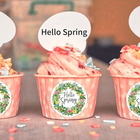 Heyfibro 500 PCS 1.5 Inch Spring Thank You Stickers Roll for Adults, Gift Packing, Cards, Candy Bags, Envelopes, Party Supplies(Spring Wildflowers) in Kuwait