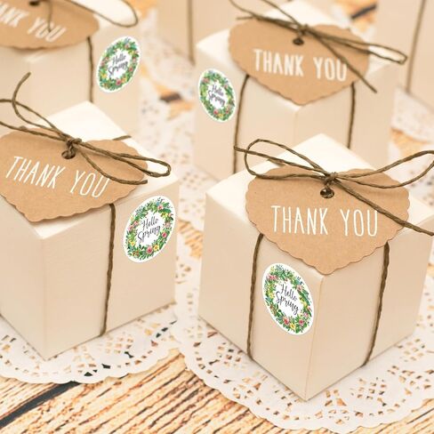 Heyfibro 500 PCS 1.5 Inch Spring Thank You Stickers Roll for Adults, Gift Packing, Cards, Candy Bags, Envelopes, Party Supplies(Spring Wildflowers) in Kuwait