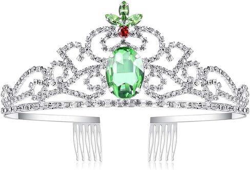 Lovelyshop Yellow Diamond Rhinestone Tiara Princess Belle Crown in Saudi Arabia