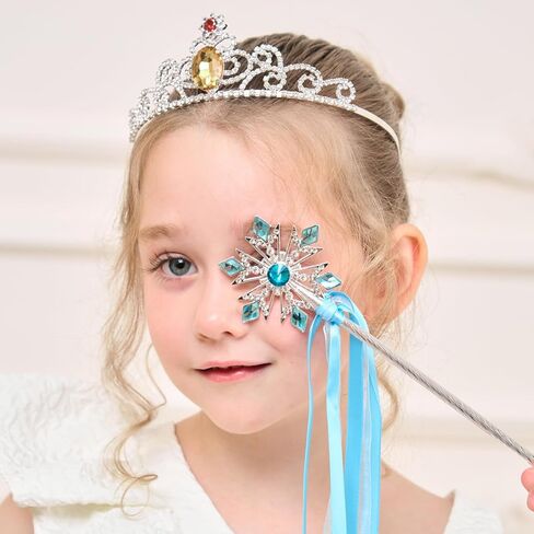 Lovelyshop Yellow Diamond Rhinestone Tiara Princess Belle Crown in Saudi Arabia