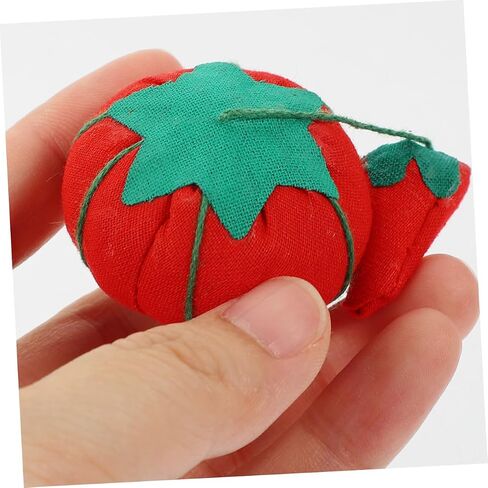 IWOWHERO 12pcs Tomato Pin Tomatoes Household Cushion Sewing Tool Compact Cushion Sewing Supply Pin Pin Cushions for Sewing Cute Pin Rest Sewing Kit Round Fabric in Kuwait