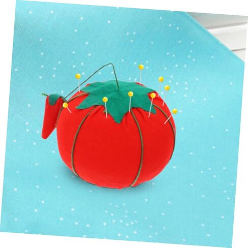 IWOWHERO 12pcs Tomato Pin Tomatoes Household Cushion Sewing Tool Compact Cushion Sewing Supply Pin Pin Cushions for Sewing Cute Pin Rest Sewing Kit Round Fabric in Kuwait