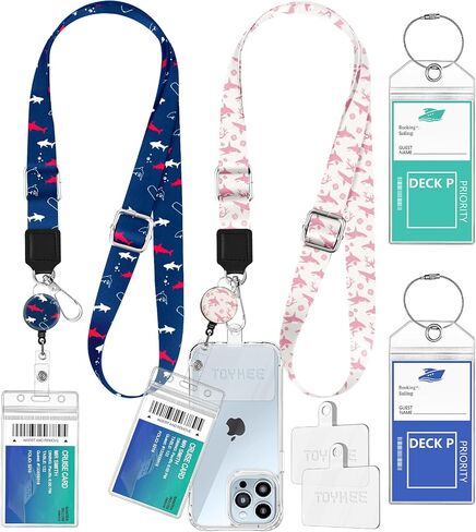 حامل هاتف 2-in-1 Cruise Lanyard ، Crossbody حول بطاقات السفينة للهواتف المحمولة مع براكين قابلة للسحب علامات الأمتعة الخاصة بالكرنال الكاريبي كاريبيان 2 ، سلحفاة البحر ، سلحفاة البحر ، سلحفاة البحر ، سلحفاة بحرية in Kuwait