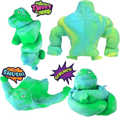 YHan Stretchy Monkey Toy Trending Squishies Fidget Toy Stuffed Monkey, Stretchy Glue-Sand Filled Rubber Gorilla Squishy Toys for Kids and Adults in Kuwait
