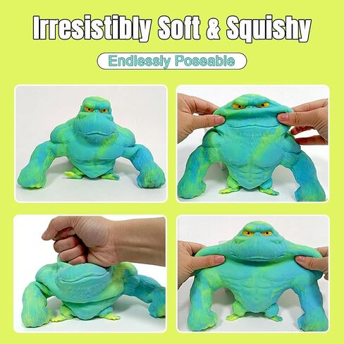 YHan Stretchy Monkey Toy Trending Squishies Fidget Toy Stuffed Monkey, Stretchy Glue-Sand Filled Rubber Gorilla Squishy Toys for Kids and Adults in Kuwait