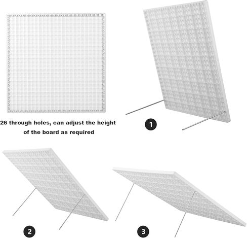 13"Plastic Blocking Boards for Crochet Projects with 20 pegs Granny Square Yarn Blocking Board Plastic Crochet Blocking Board for Knitters in Saudi Arabia