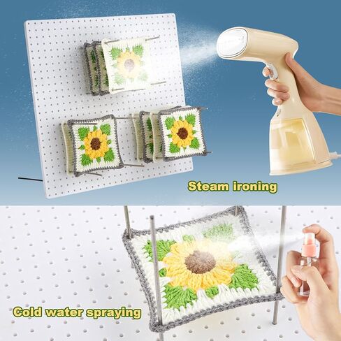 13"Plastic Blocking Boards for Crochet Projects with 20 pegs Granny Square Yarn Blocking Board Plastic Crochet Blocking Board for Knitters in Saudi Arabia