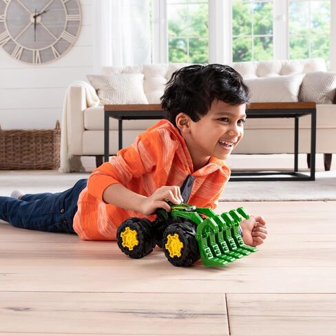 John Deere Monster Treads Rev Up Tractor Toy Tractor Toys - Monster Truck Style Tires and Sounds - 10 Inch - Ages 3 Years and Up Green in Saudi Arabia