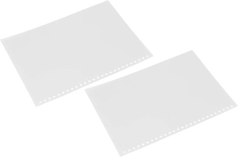 Hole Paper Cover, 50pcs B5 26-Hole Loose Leaf Binding Cover PP Plastic Sheet Protector for Document (White) in Kuwait