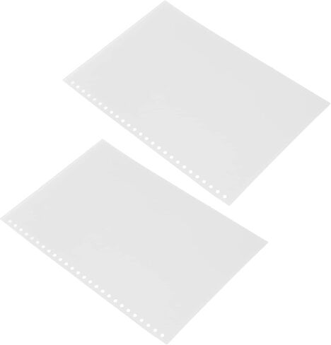 Hole Paper Cover, 50pcs B5 26-Hole Loose Leaf Binding Cover PP Plastic Sheet Protector for Document (White) in Kuwait