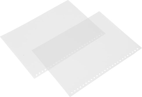 Hole Paper Cover, 50pcs B5 26-Hole Loose Leaf Binding Cover PP Plastic Sheet Protector for Document (White) in Kuwait