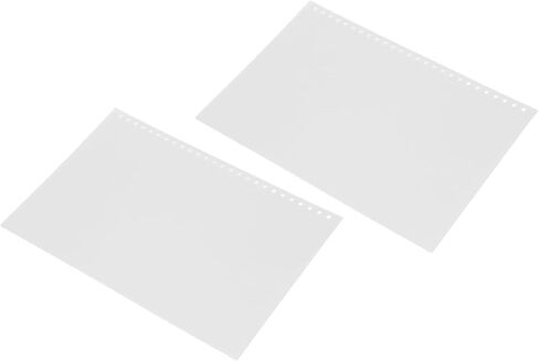 Hole Paper Cover, 50pcs B5 26-Hole Loose Leaf Binding Cover PP Plastic Sheet Protector for Document (White) in Kuwait