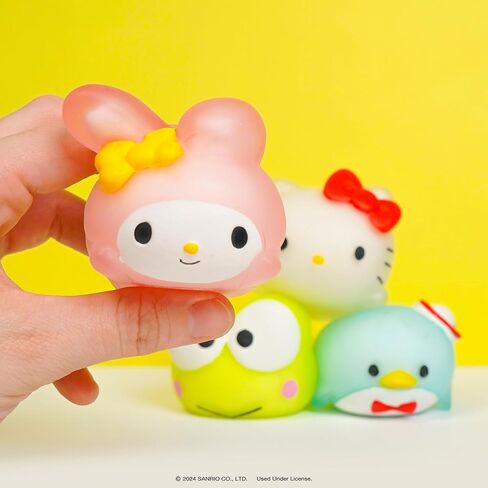 Hamee SquiSHU Sanrio Hello Kitty and Friends Squishy Toy - [Pull Stretchy Dough Fidget Sensory Toy] [Soft Squeeze Ball] Relaxing Fun Gift for Kids, Adults - My Melody in Saudi Arabia