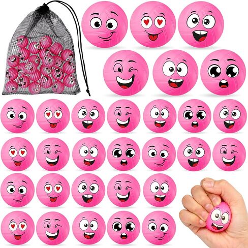 Shappy 48 Pcs Mini Volleyball Stress Balls 1.57" Squeeze Sports Stress Volleyball Ball Bulk with Black Mesh Drawstring Bag 6 Style Emotion Foam Volleyball Toys for Kid Birthday Party Favor (Blue) in Saudi Arabia