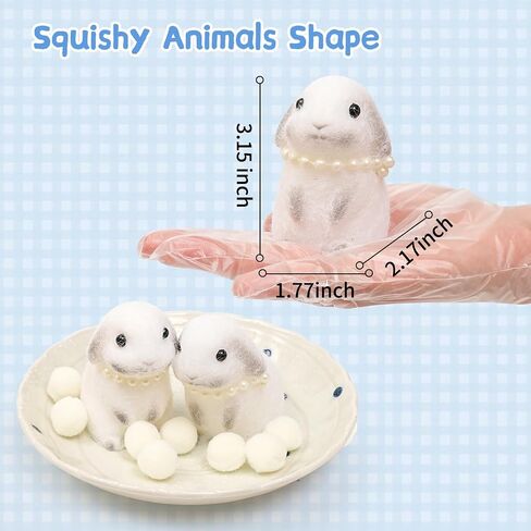 Dog Squishies Toy,2pcs Brown Teddy Dog Squeeze Animal Toys,Simulation Dog Stress Relief Toy Furry Squish Novelty Toy with PVC Packaging Gift for Kids Adults in Saudi Arabia