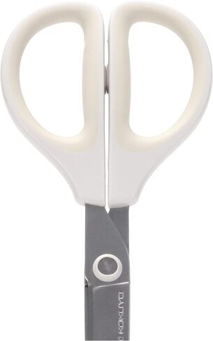 Kokuyo Saxa Glueless Scissors, White, 3D Blade, Symmetrical Handle for Both Right-hand and Left-hand, with Safety Cap, Japan Import (HASA-P280W) in Saudi Arabia